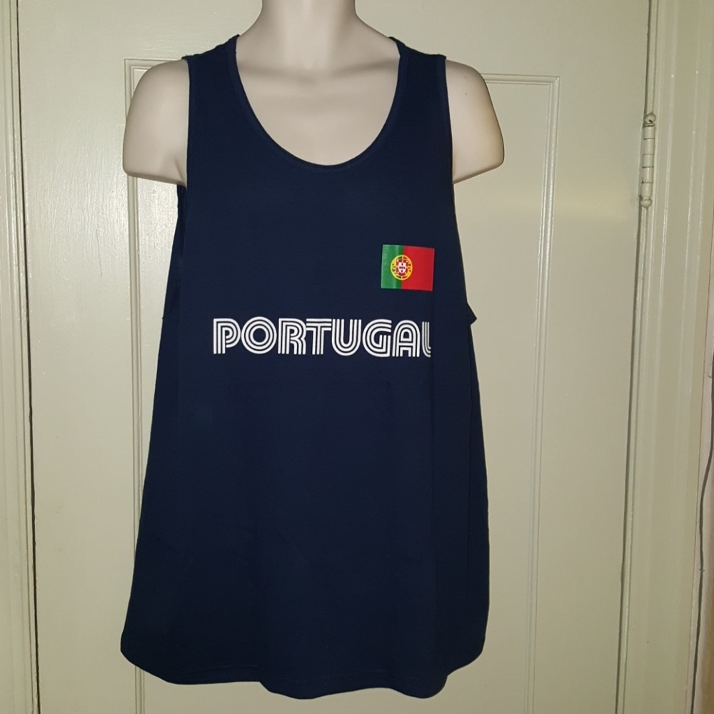 NWOT - Portugal Navy Blue Tank Top Sz XL